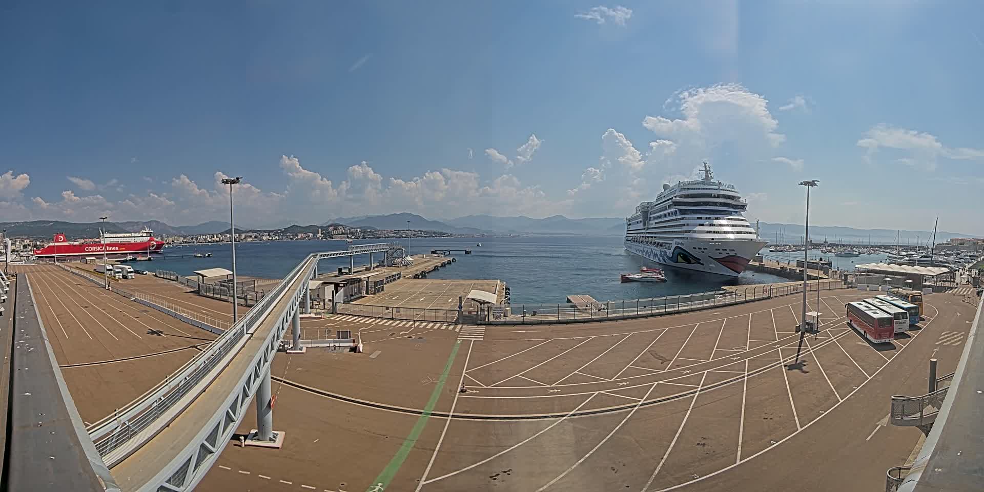 Port de Commerce d'Ajaccio Port Live Cam - Ajaccio, Corse-du-Sud, Corse , France