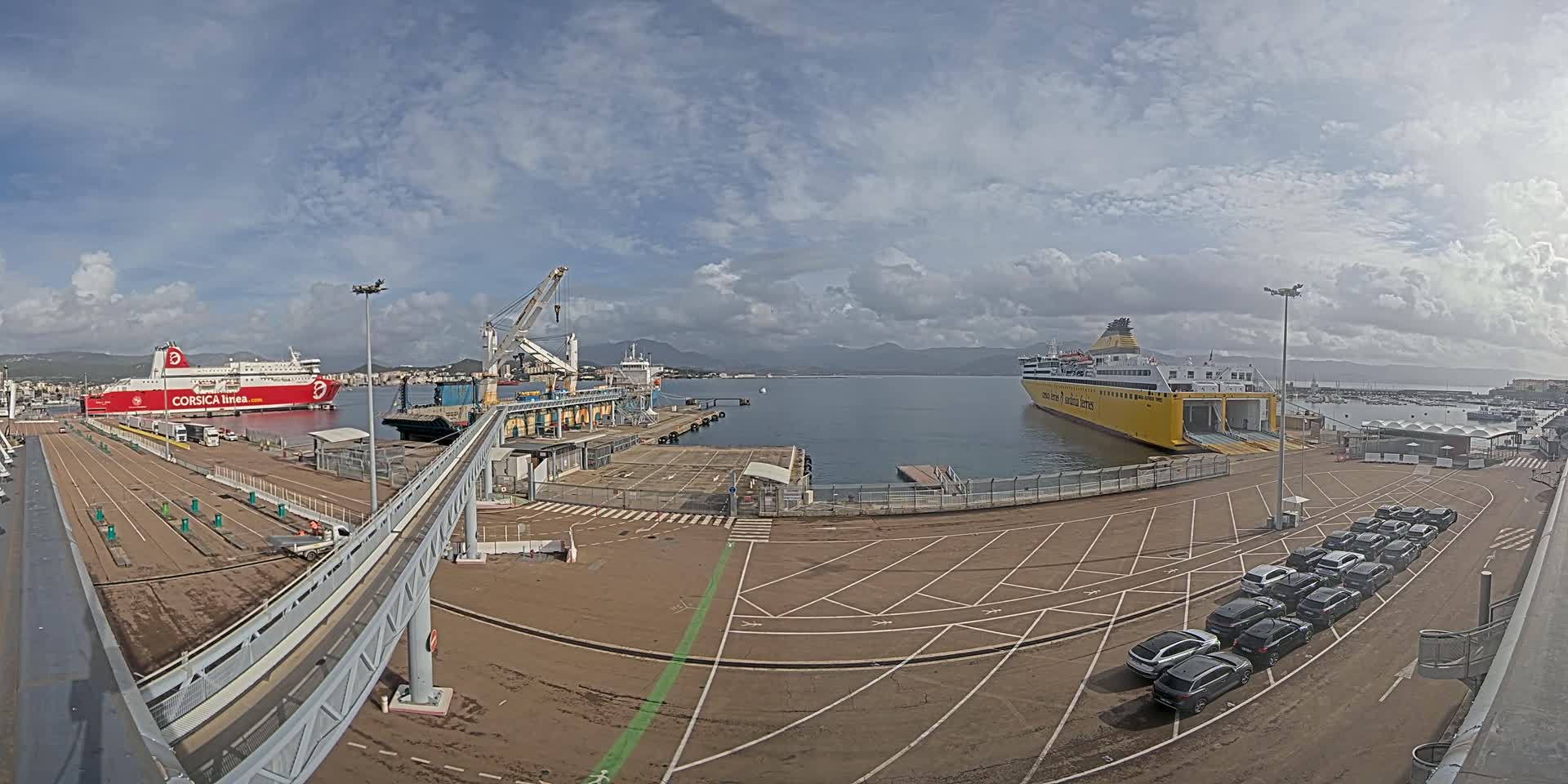 Port de Commerce d'Ajaccio Port Live Cam - Ajaccio, Corse-du-Sud, Corse , France
