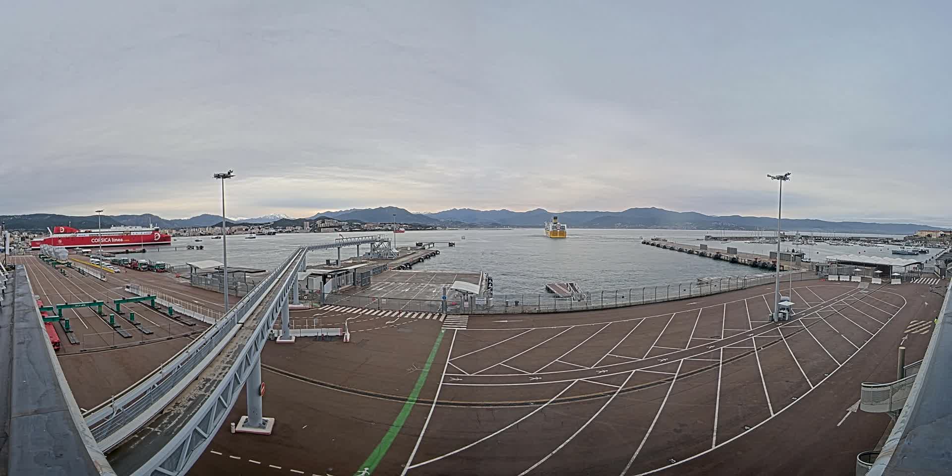 Port de Commerce d'Ajaccio Port Live Cam - Ajaccio, Corse-du-Sud, Corse , France