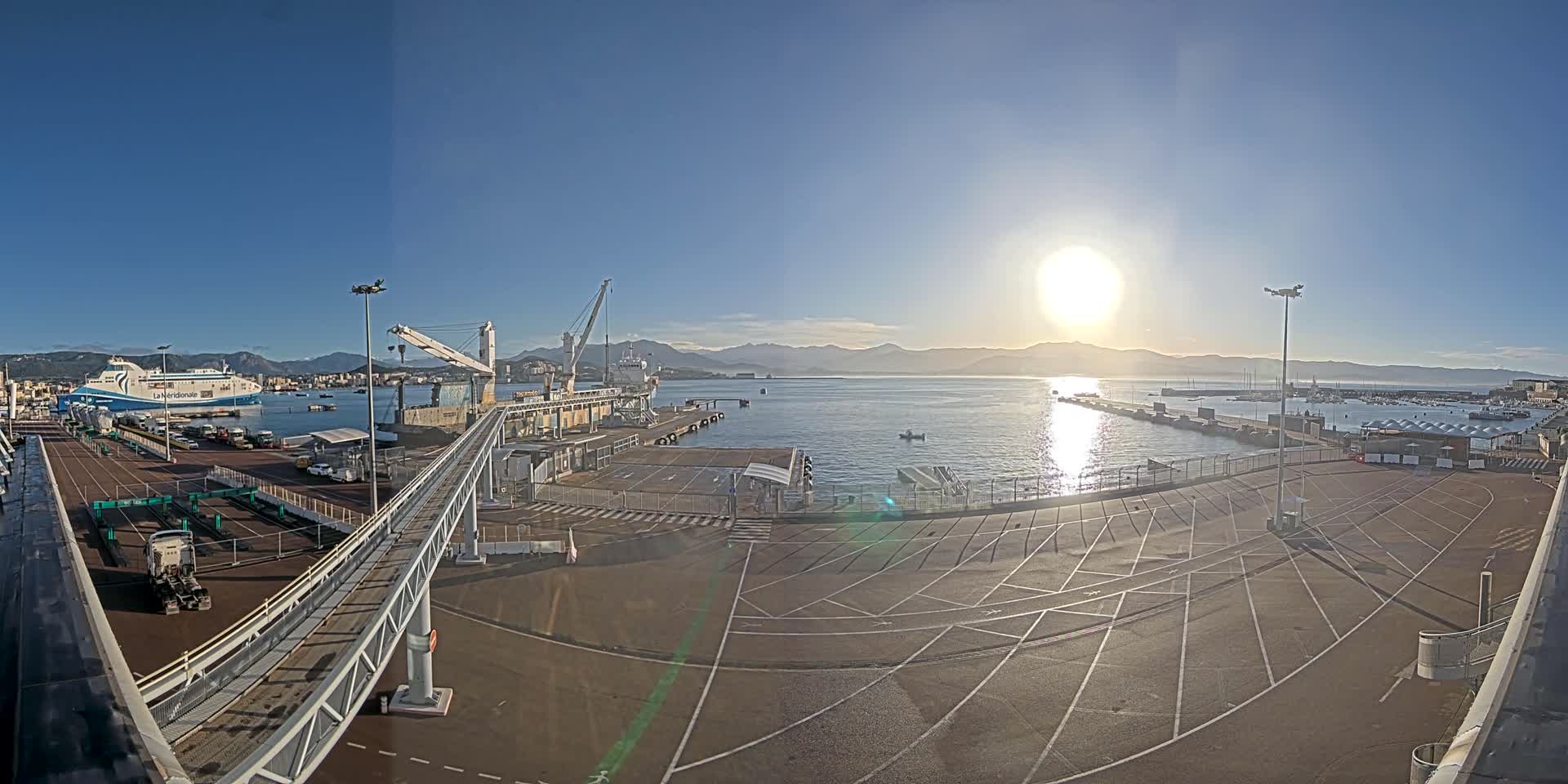 Port de Commerce d'Ajaccio Port Live Cam - Ajaccio, Corse-du-Sud, Corse , France