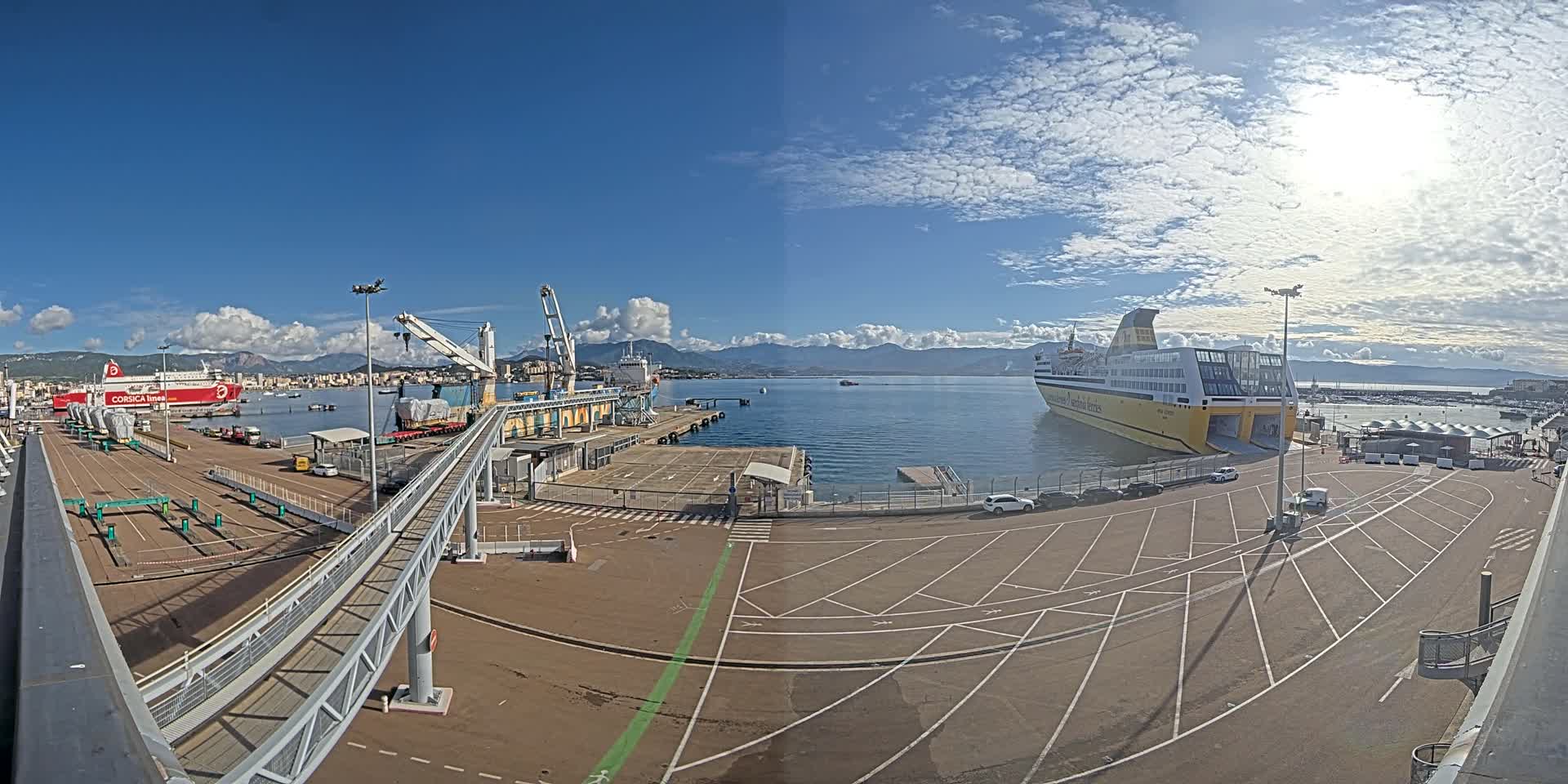 Port de Commerce d'Ajaccio Port Live Cam - Ajaccio, Corse-du-Sud, Corse , France