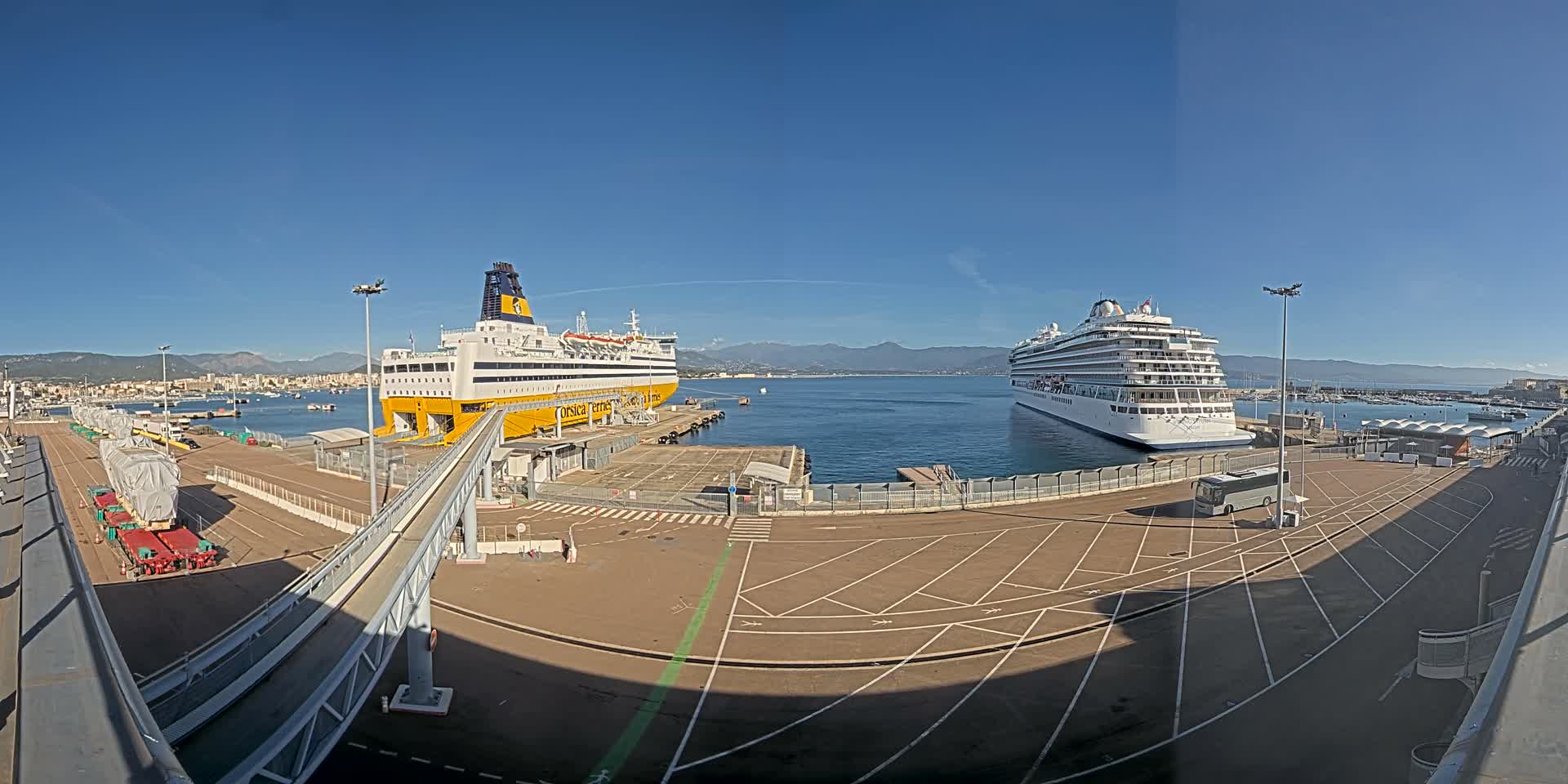Port de Commerce d'Ajaccio Port Live Cam - Ajaccio, Corse-du-Sud, Corse , France