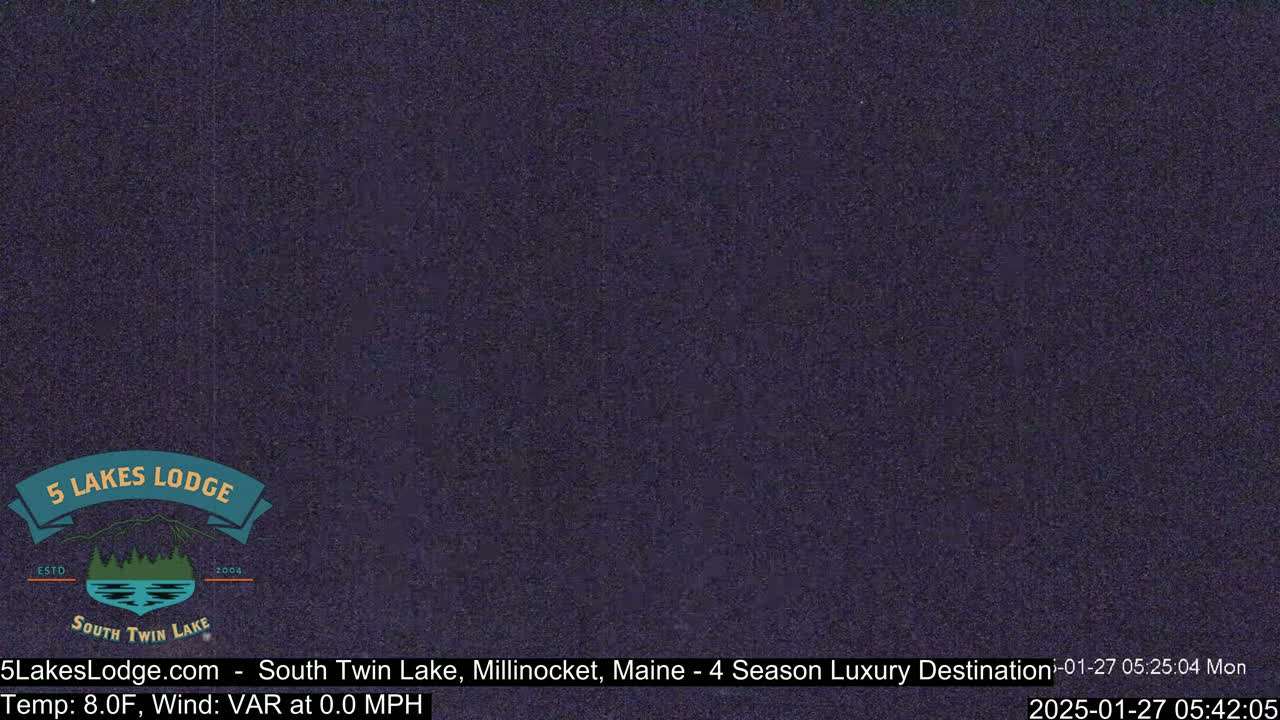 The image shows a dark, nighttime view with a slightly grainy texture.
