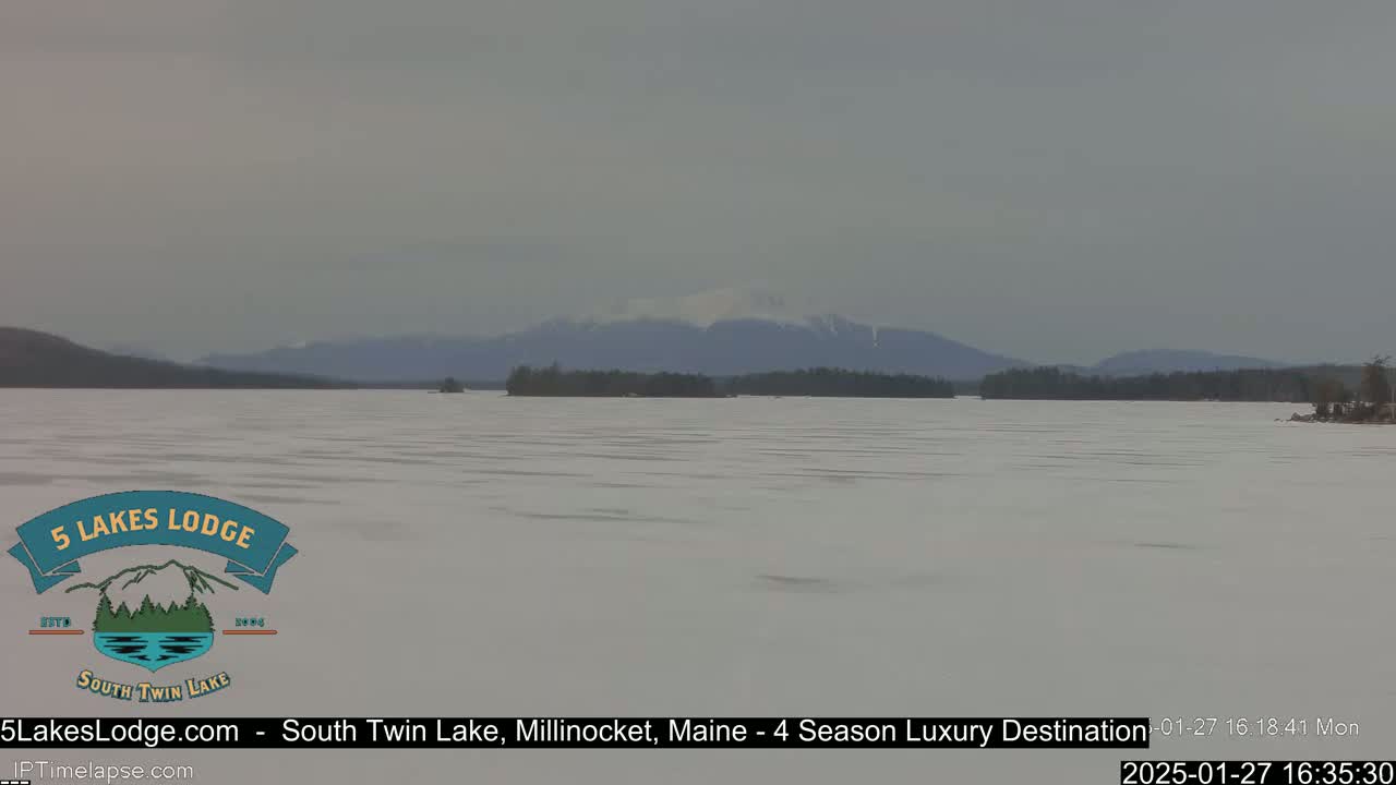 South Twin Lake, Mount  Katahdin, Live Cam - Maine, USA 