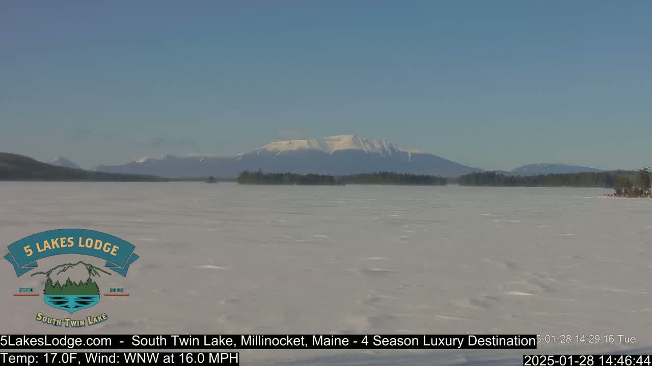 South Twin Lake, Mount  Katahdin, Live Cam - Maine, USA 
