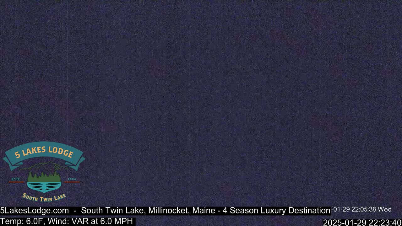 South Twin Lake, Mount  Katahdin, Live Cam - Maine, USA 