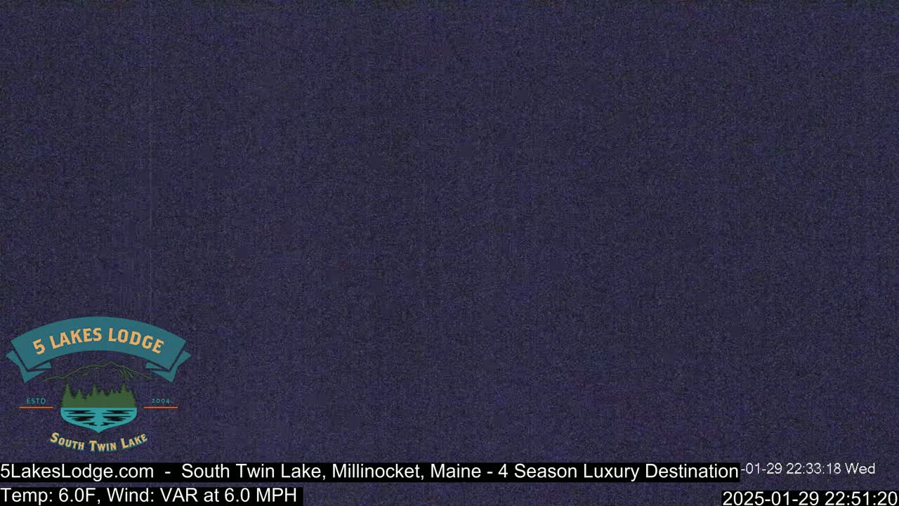 South Twin Lake, Mount  Katahdin, Live Cam - Maine, USA 