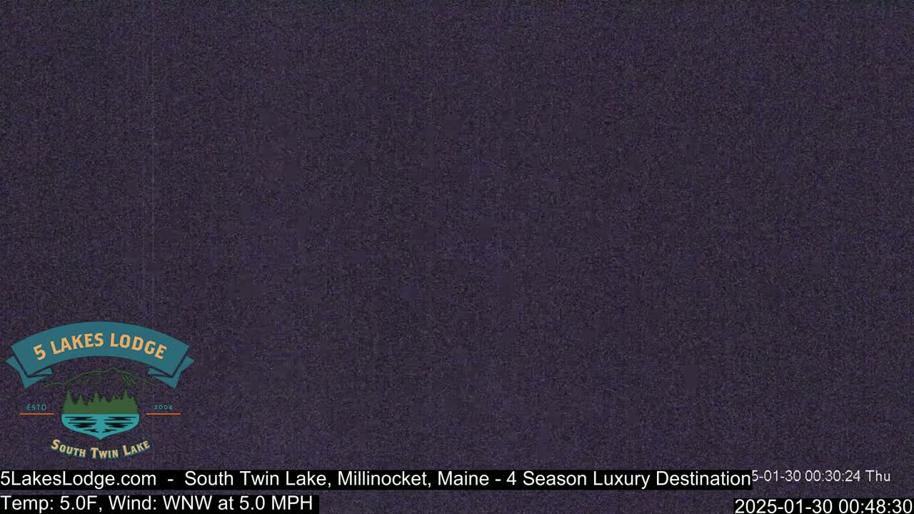 South Twin Lake, Mount  Katahdin, Live Cam - Maine, USA 