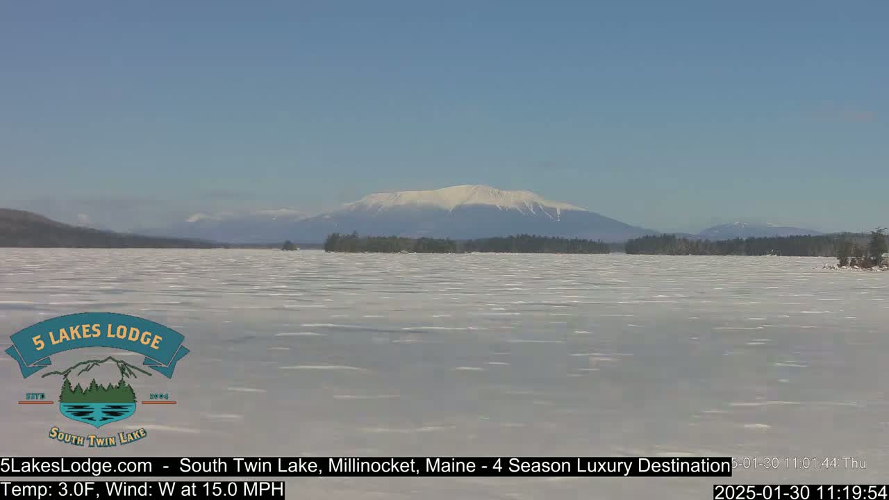 South Twin Lake, Mount  Katahdin, Live Cam - Maine, USA 