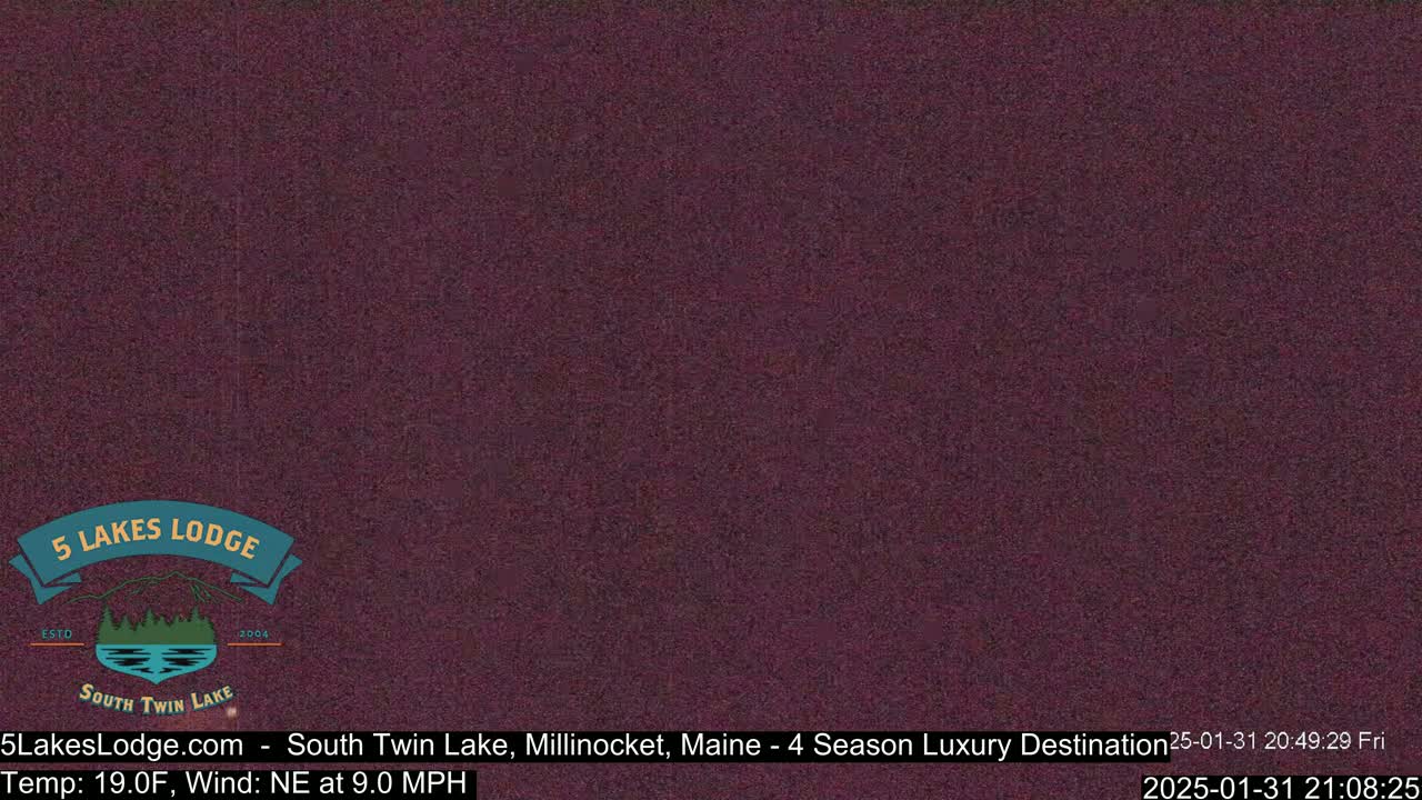 South Twin Lake, Mount  Katahdin, Live Cam - Maine, USA 