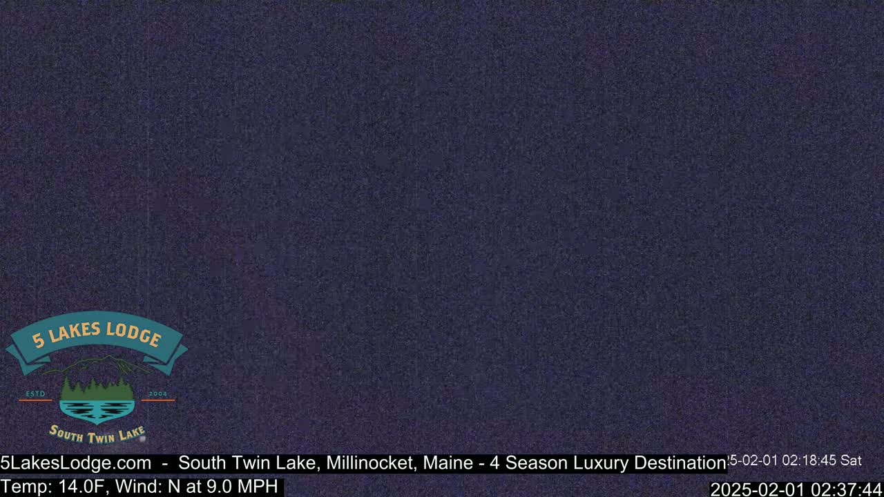 South Twin Lake, Mount  Katahdin, Live Cam - Maine, USA 