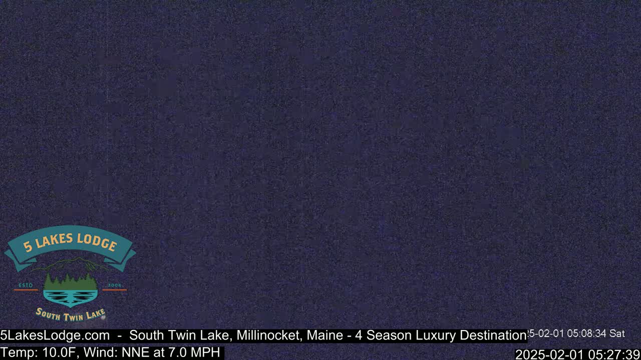 South Twin Lake, Mount  Katahdin, Live Cam - Maine, USA 