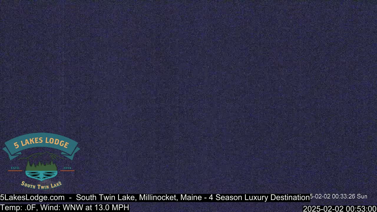A dark-blue screen displays a nighttime view with a temperature of 0°F and a wind of 13.0 mph from the west-northwest.