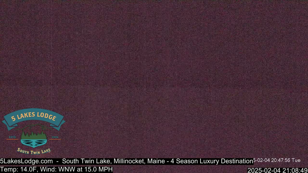 South Twin Lake, Mount  Katahdin, Live Cam - Maine, USA 