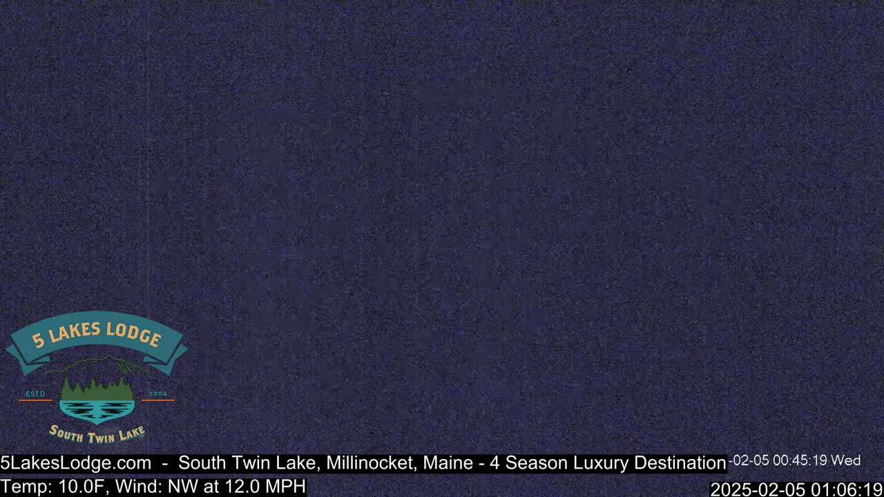 South Twin Lake, Mount  Katahdin, Live Cam - Maine, USA 