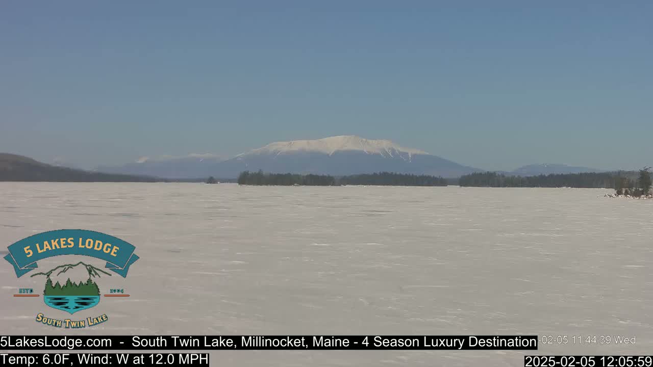 South Twin Lake, Mount  Katahdin, Live Cam - Maine, USA 