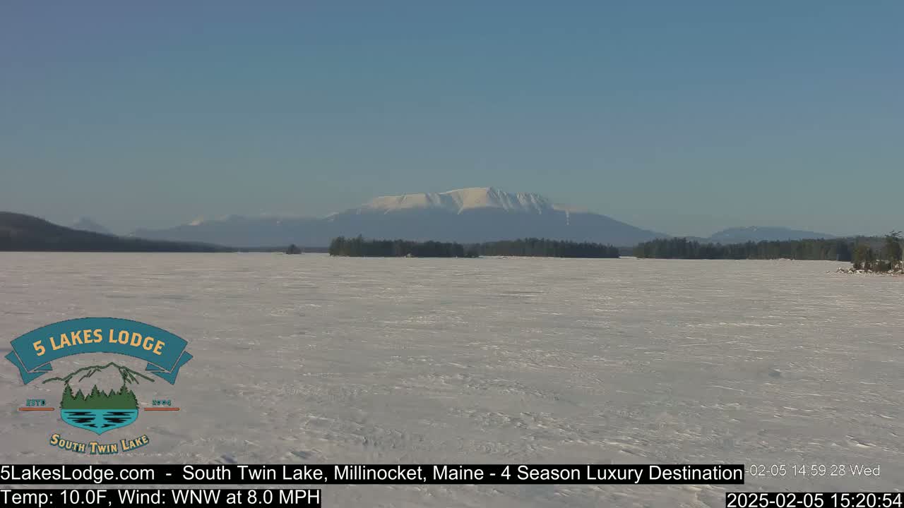 South Twin Lake, Mount  Katahdin, Live Cam - Maine, USA 