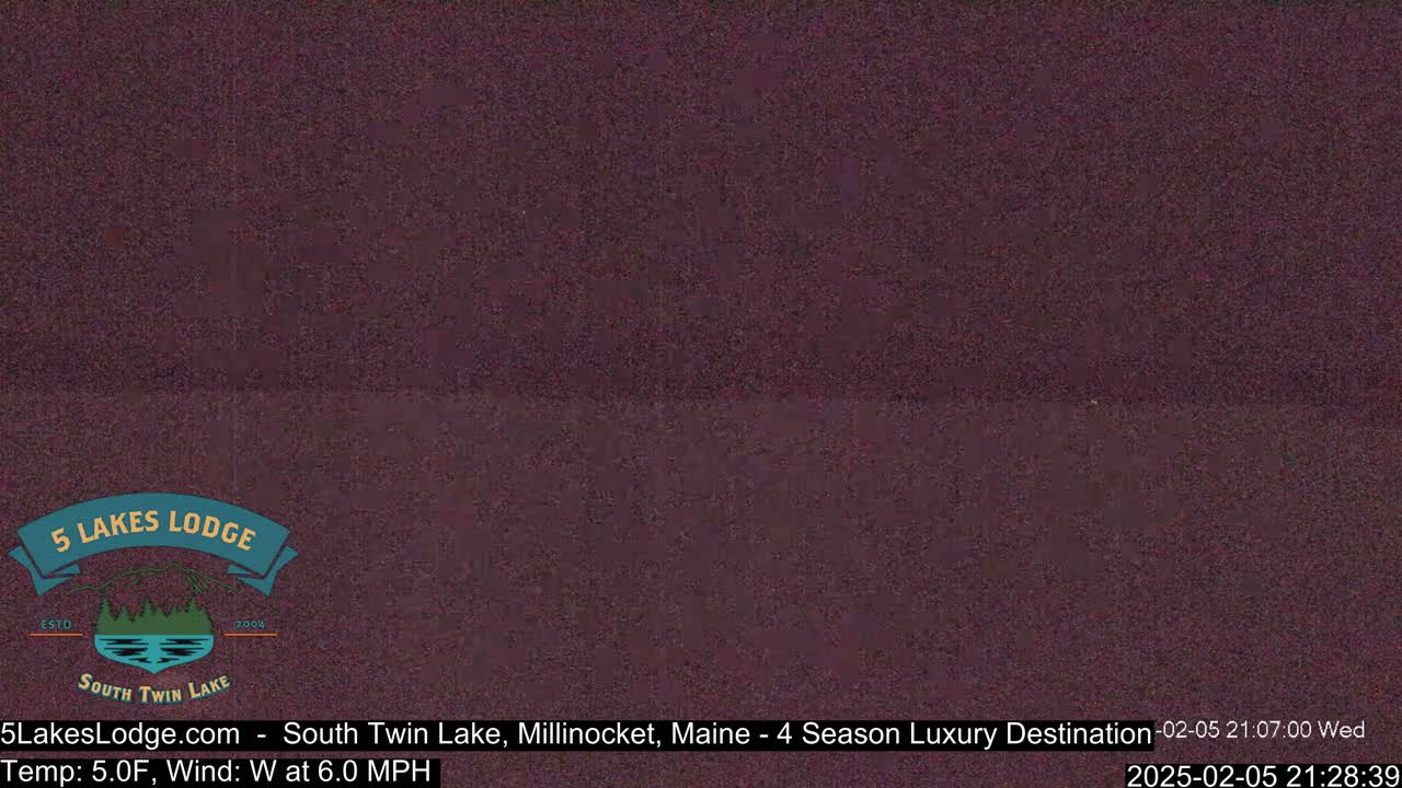 South Twin Lake, Mount  Katahdin, Live Cam - Maine, USA 
