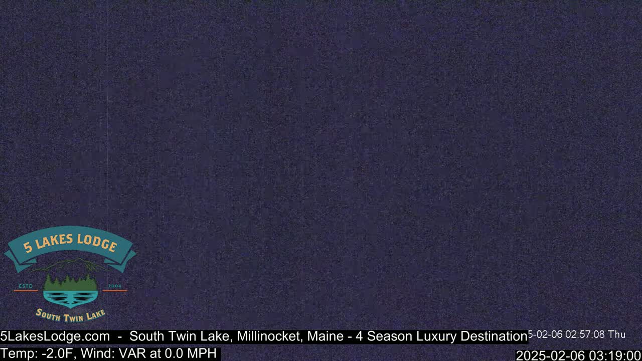 South Twin Lake, Mount  Katahdin, Live Cam - Maine, USA 