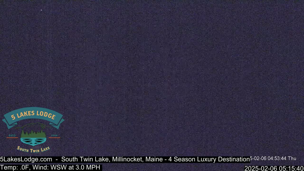 South Twin Lake, Mount  Katahdin, Live Cam - Maine, USA 