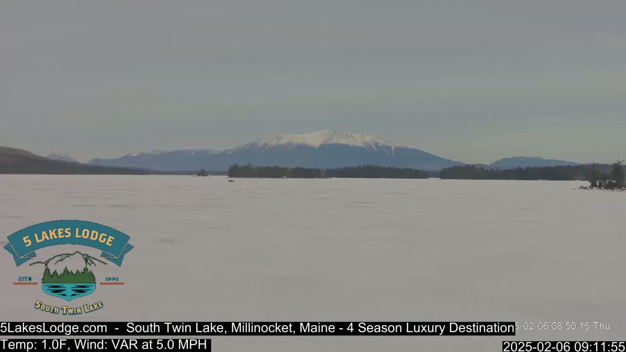 South Twin Lake, Mount  Katahdin, Live Cam - Maine, USA 