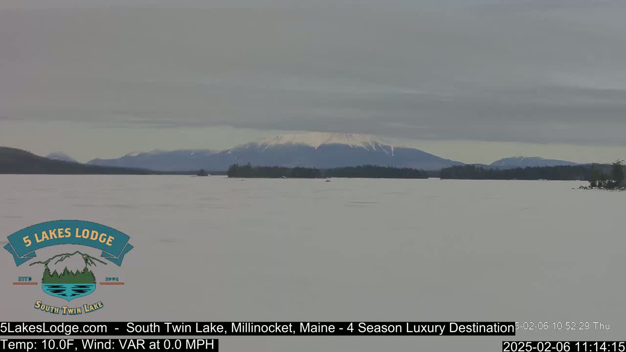 South Twin Lake, Mount  Katahdin, Live Cam - Maine, USA 