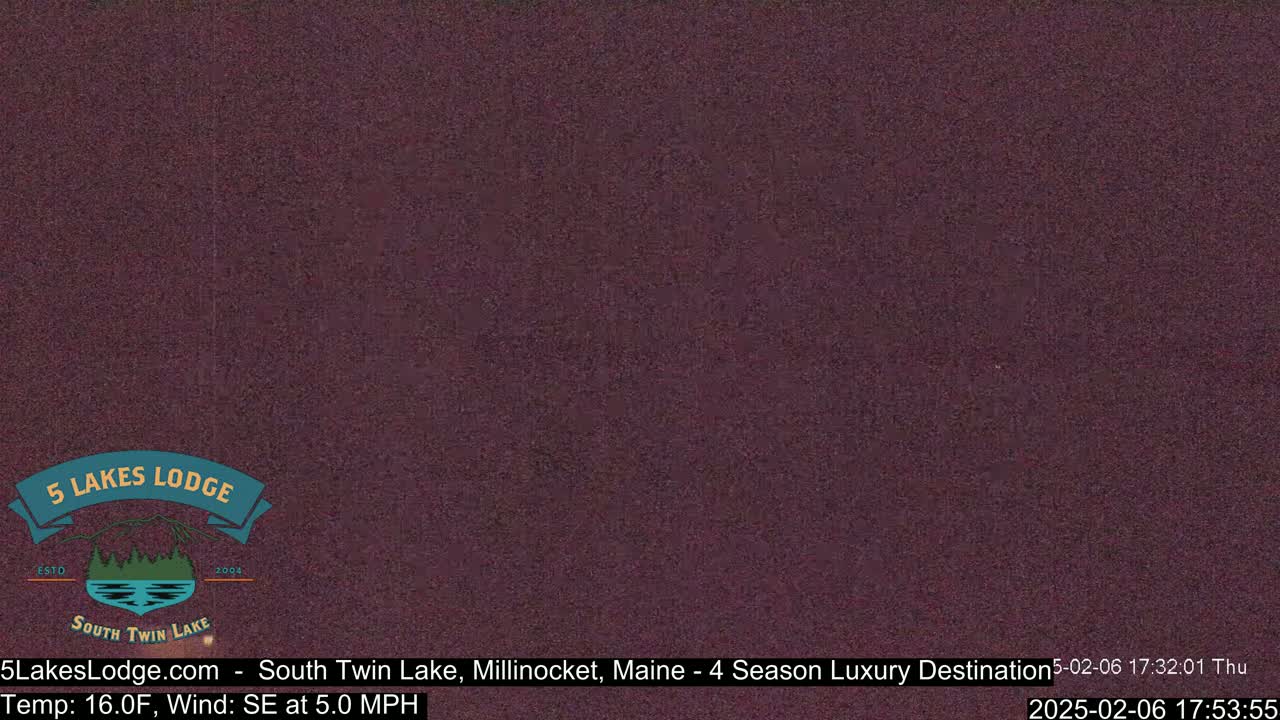 South Twin Lake, Mount  Katahdin, Live Cam - Maine, USA 