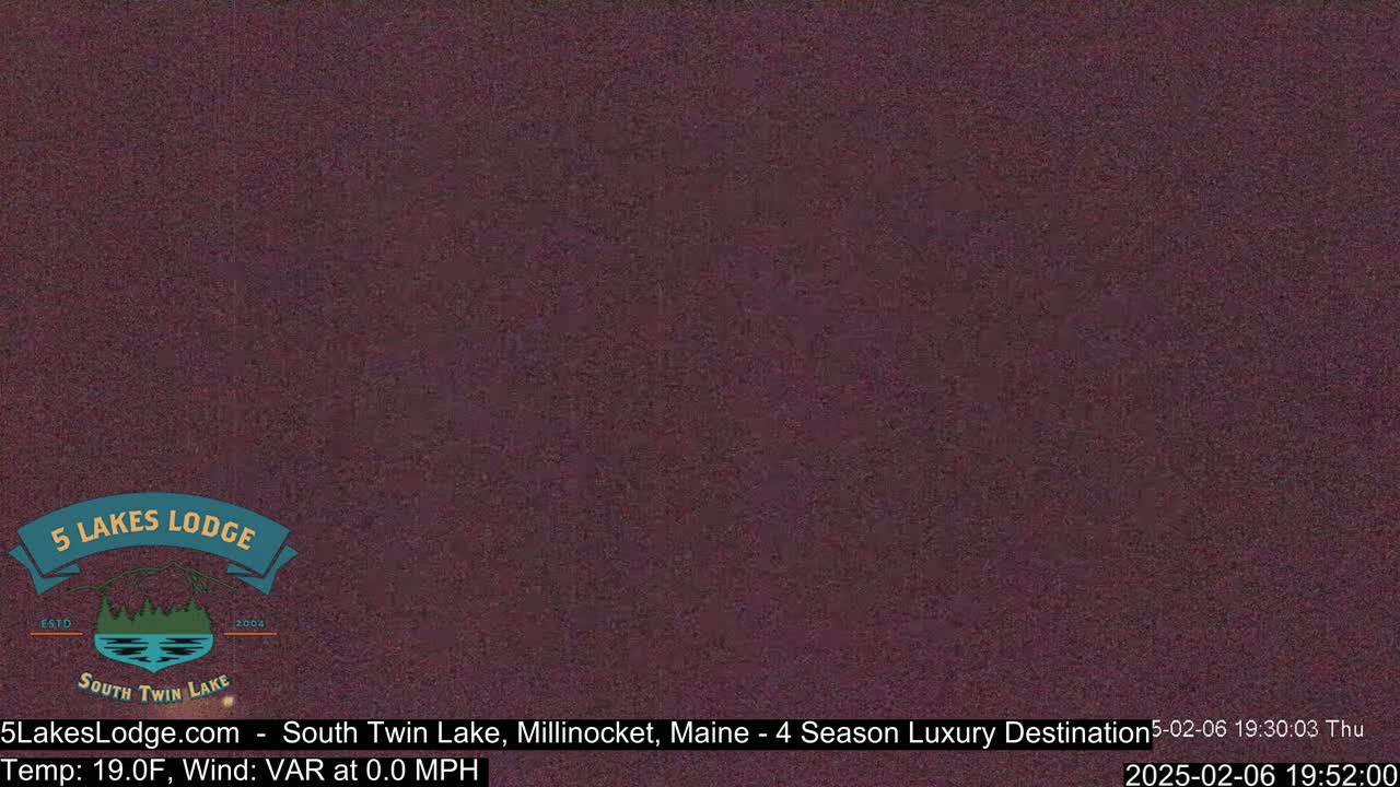 South Twin Lake, Mount  Katahdin, Live Cam - Maine, USA 