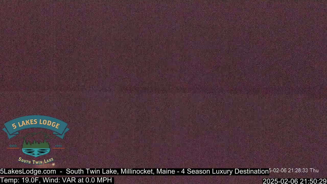 South Twin Lake, Mount  Katahdin, Live Cam - Maine, USA 