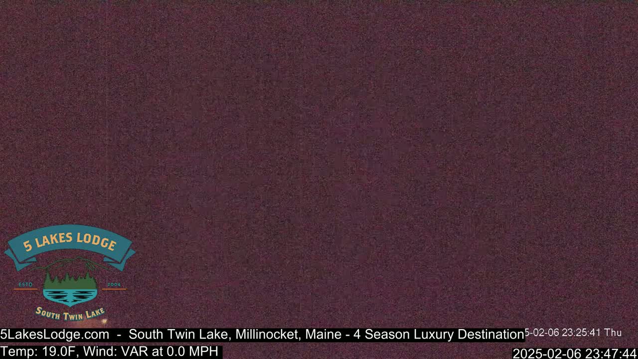 South Twin Lake, Mount  Katahdin, Live Cam - Maine, USA 