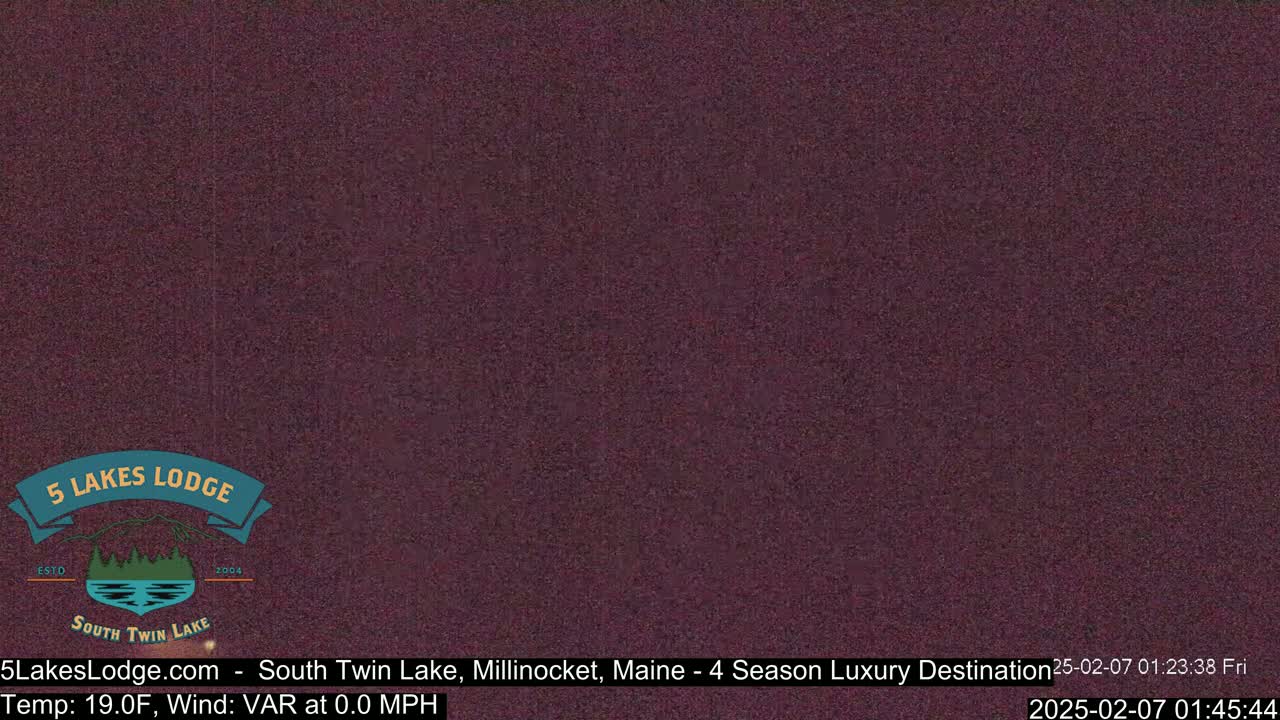 South Twin Lake, Mount  Katahdin, Live Cam - Maine, USA 