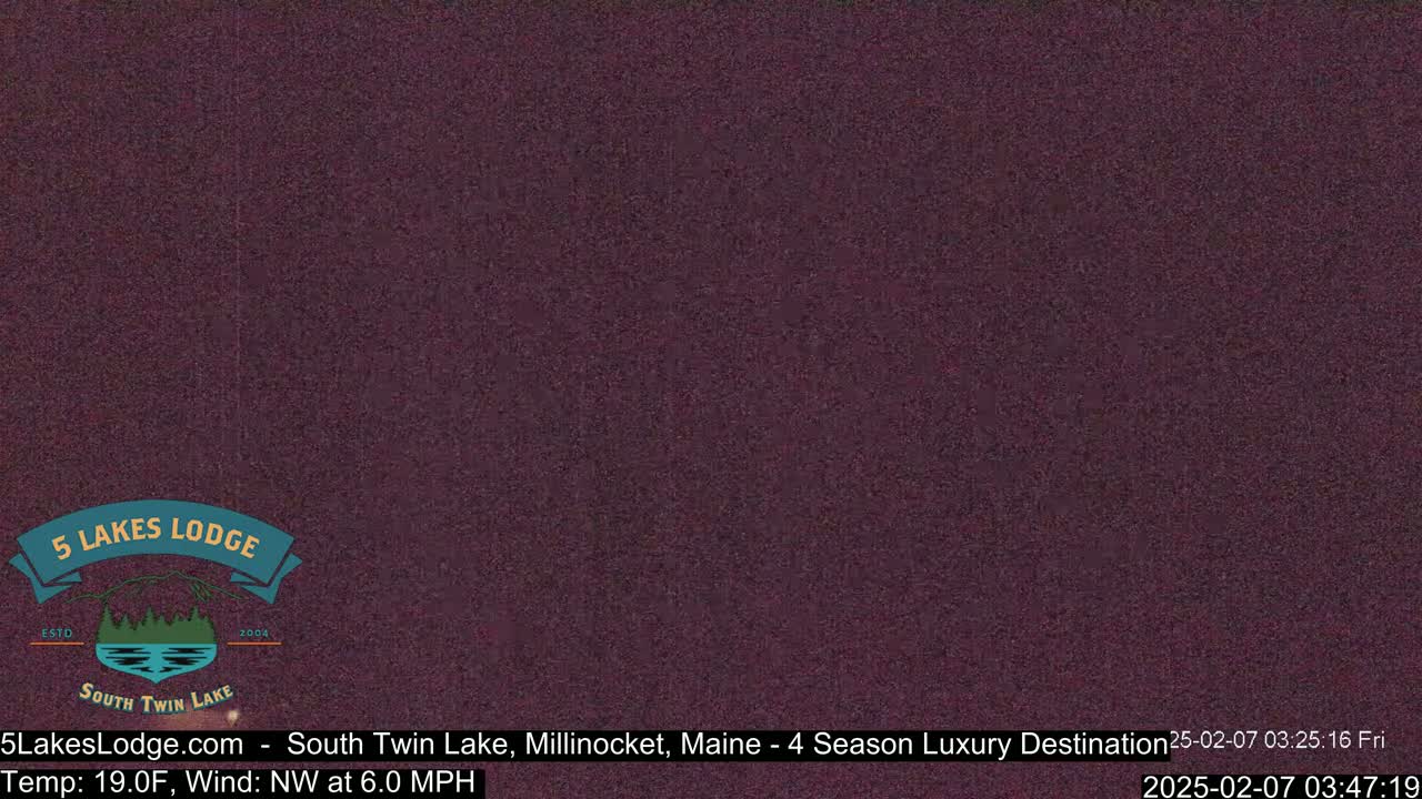 South Twin Lake, Mount  Katahdin, Live Cam - Maine, USA 