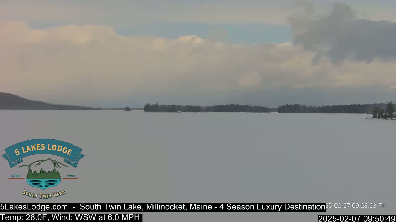 South Twin Lake, Mount  Katahdin, Live Cam - Maine, USA 