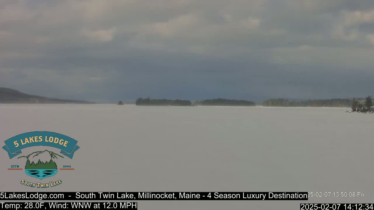 South Twin Lake, Mount  Katahdin, Live Cam - Maine, USA 