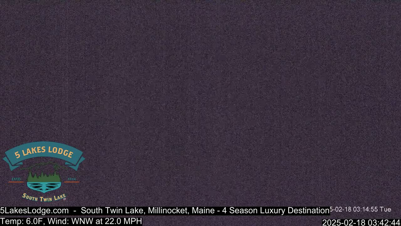 South Twin Lake, Mount  Katahdin, Live Cam - Maine, USA 
