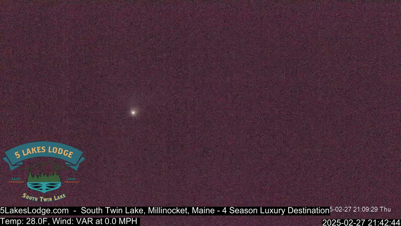 A dark purple night sky shows a single bright star.