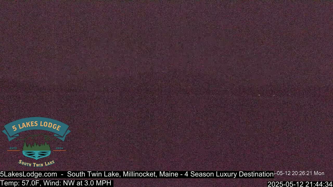 South Twin Lake, Mount  Katahdin, Live Cam - Maine, USA 