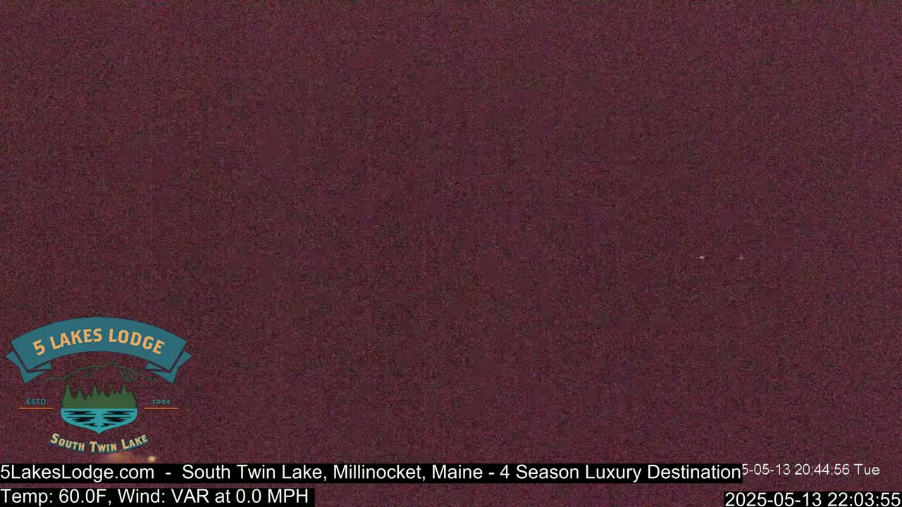 South Twin Lake, Mount  Katahdin, Live Cam - Maine, USA 