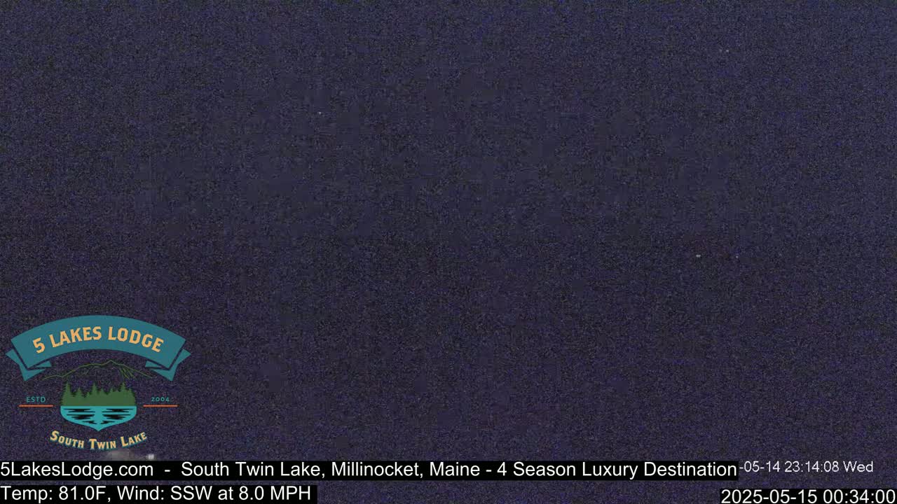 South Twin Lake, Mount  Katahdin, Live Cam - Maine, USA 