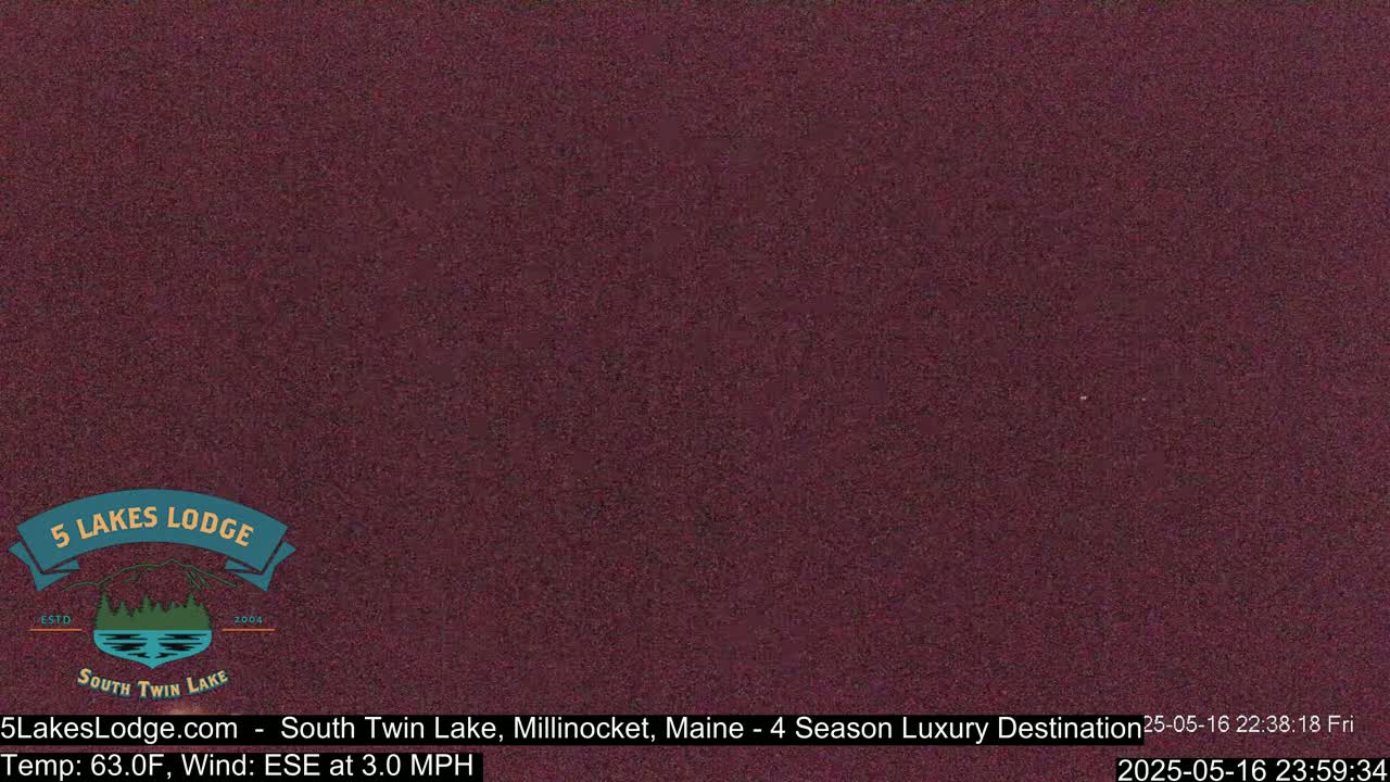 South Twin Lake, Mount  Katahdin, Live Cam - Maine, USA 