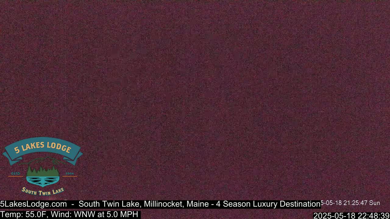 South Twin Lake, Mount  Katahdin, Live Cam - Maine, USA 
