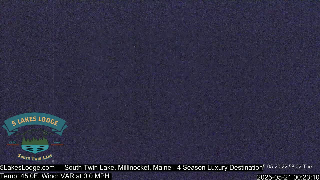 South Twin Lake, Mount  Katahdin, Live Cam - Maine, USA 