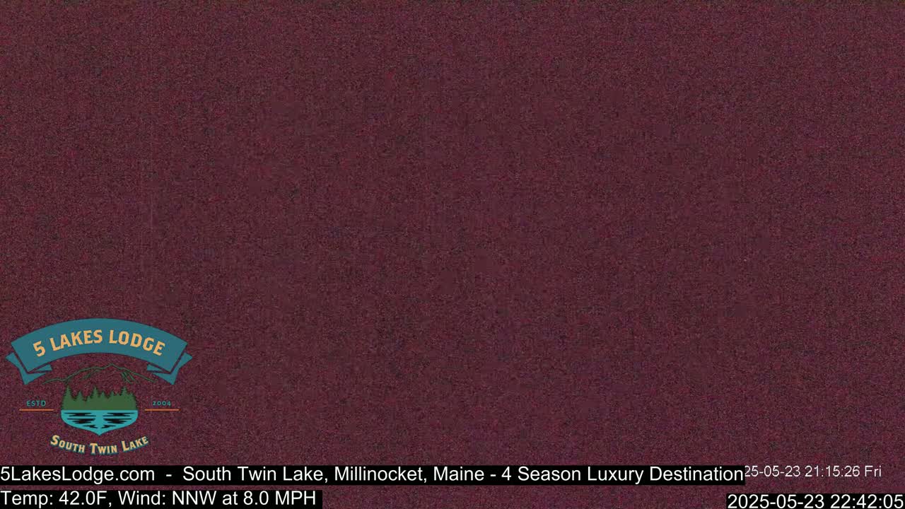 South Twin Lake, Mount  Katahdin, Live Cam - Maine, USA 