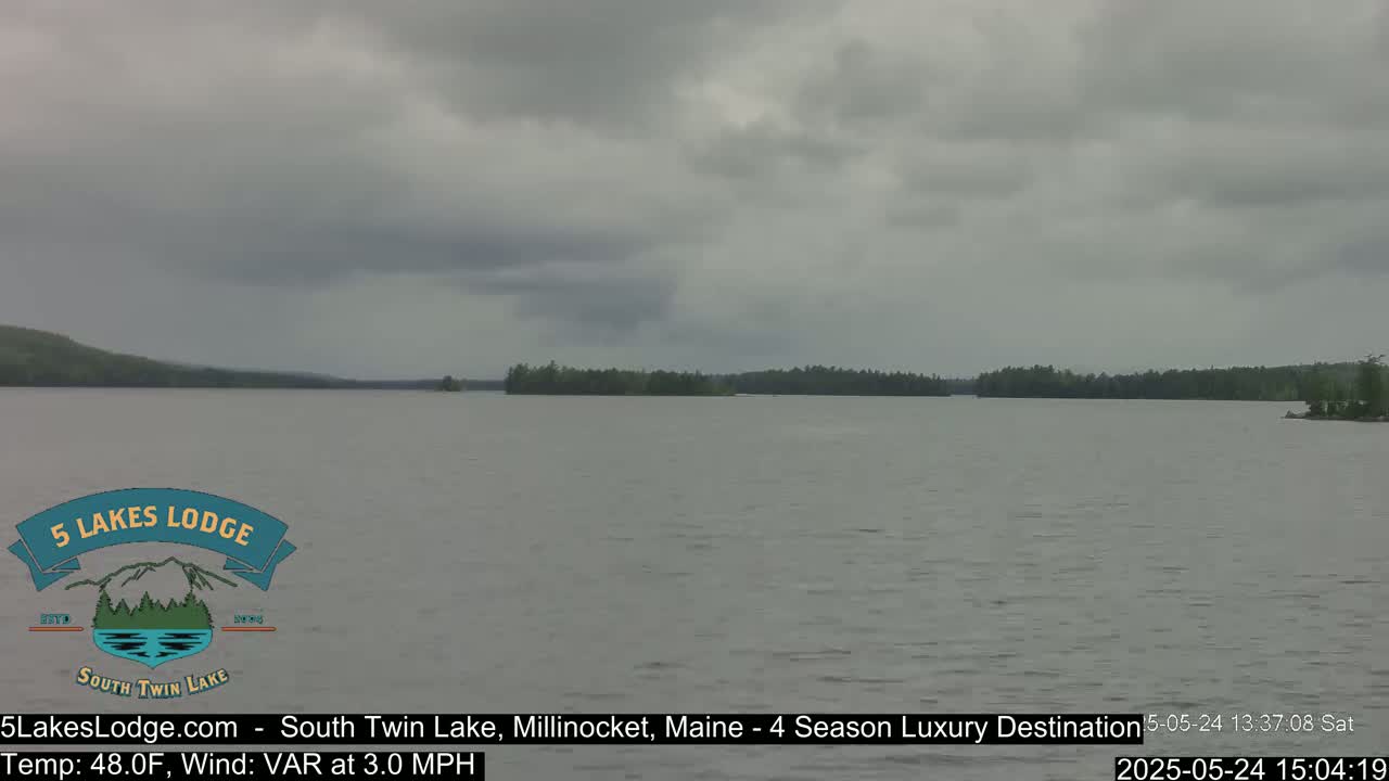 South Twin Lake, Mount  Katahdin, Live Cam - Maine, USA 