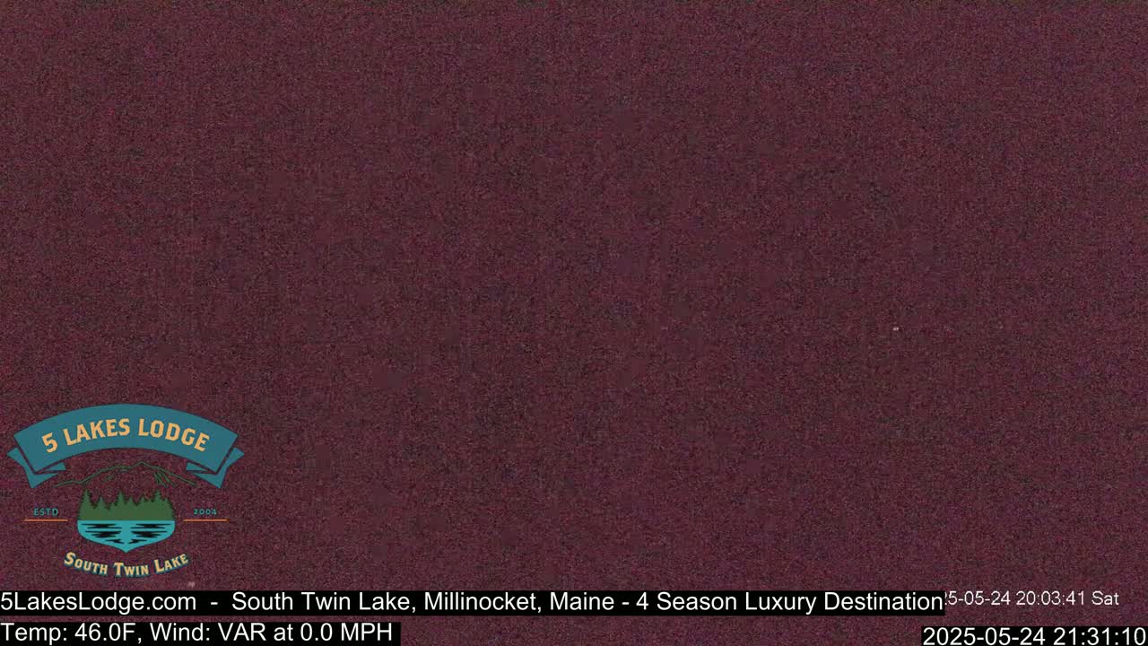 South Twin Lake, Mount  Katahdin, Live Cam - Maine, USA 
