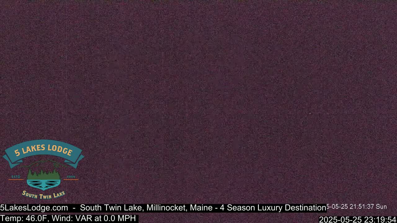 South Twin Lake, Mount  Katahdin, Live Cam - Maine, USA 