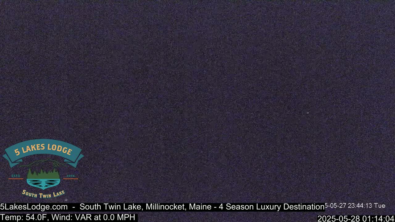 South Twin Lake, Mount  Katahdin, Live Cam - Maine, USA 