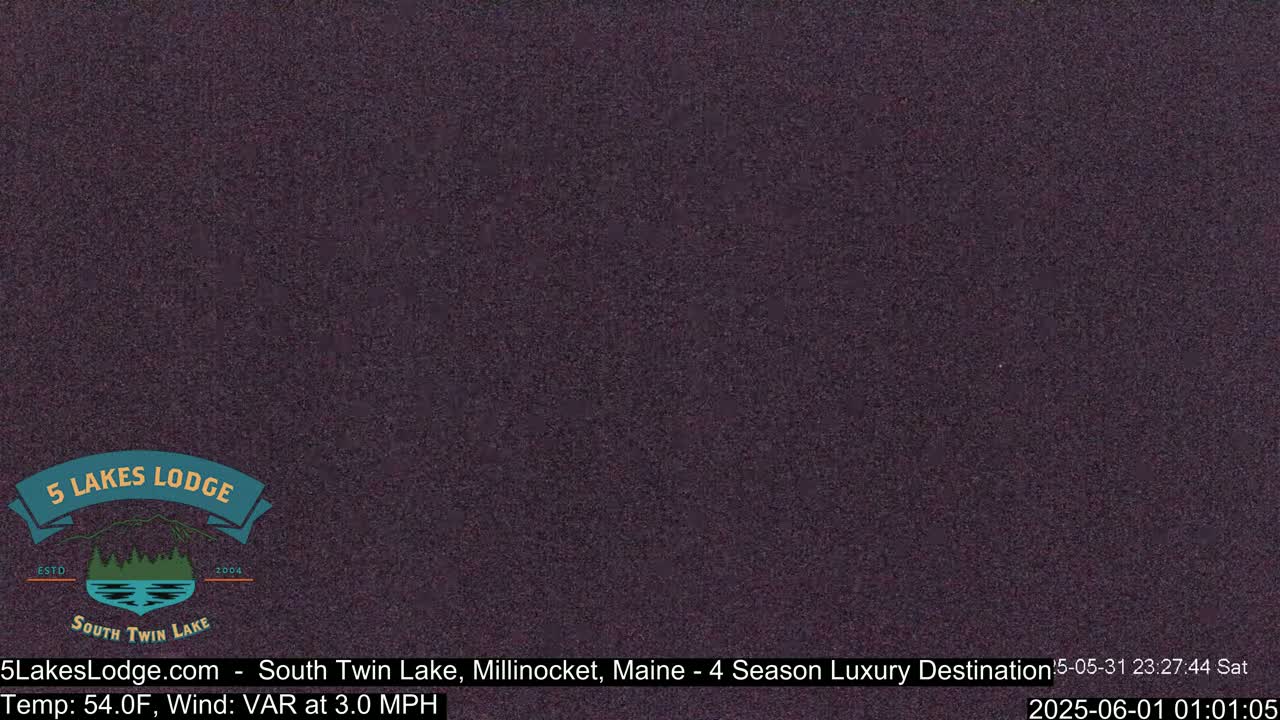 South Twin Lake, Mount  Katahdin, Live Cam - Maine, USA 
