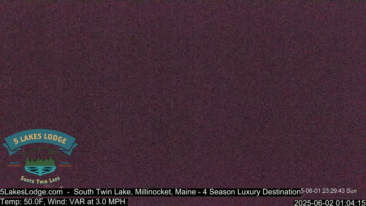 South Twin Lake, Mount  Katahdin, Live Cam - Maine, USA 