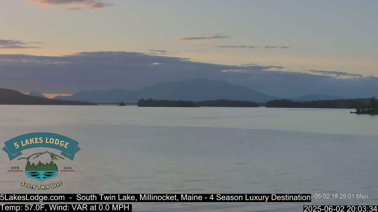 South Twin Lake, Mount  Katahdin, Live Cam - Maine, USA 